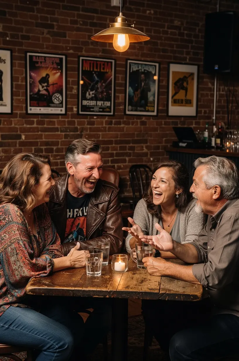 Live music venue dynamics for mature audiences